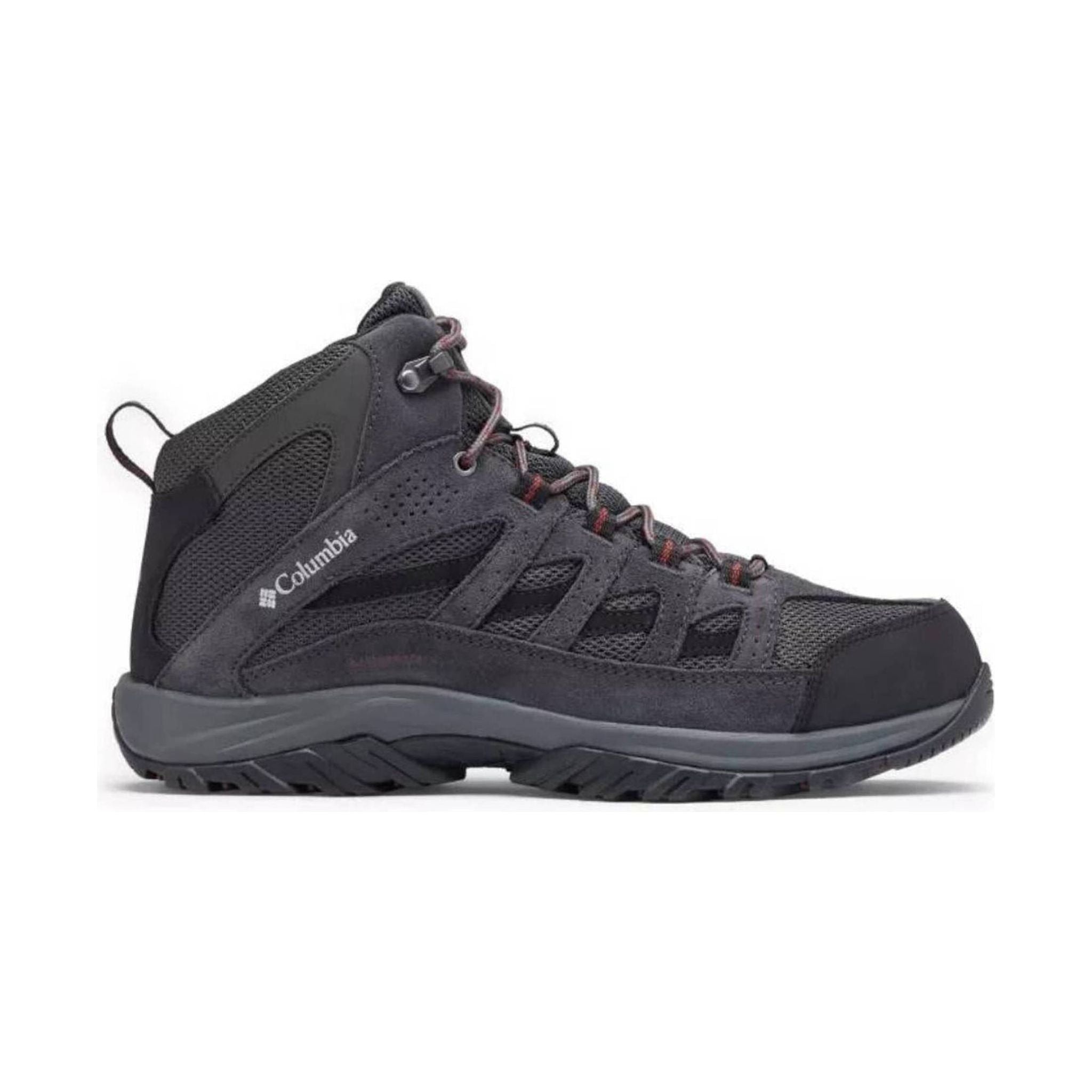 Columbia Men's Crestwood Waterproof Hiking Boots - Dark Grey/Deep Rust