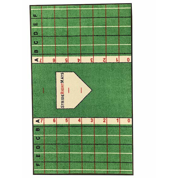 StrideRightMats Baseball Softball Hitting Mat for Stance and Stride Training